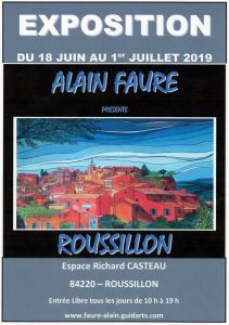 EXPOSITION ALAIN FAURE A ROUSSILLON EXPOSITION ALAIN FAURE A ROUSSILLON